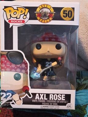 Funko Axl Rose Pop! Rocks Figure with Red Bandana and Black Outfit #50